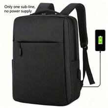 男士商务高端背包，大容量笔记本电脑包，双肩旅行背包 - 彩色 - 查看 9