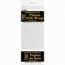 Tissue Paper Sheets 26" x 20" White 10 Count - Blanco - Ver 4