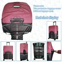 1 pieza Funda protectora para equipaje, disponible en múltiples tamaños. Hecha de fibra de poliéster, resistente a los arañazos y al desgaste, unisex. Ideal para viajes de negocios y vacaciones de verano. Fácil de lavar a mano y desmontable, un artículo imprescindible para viajar - Multicolor - Ver 54