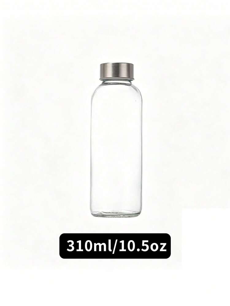 1 chai nước thủy tinh có nắp đậy 10.5 oz, chống rò rỉ, chai nước ép nhỏ bằng thủy tinh trong suốt có thể tái sử dụng với nắp thép không gỉ dùng để ép nước trái cây, sữa, trà đá, nước gừng, bình đựng nước uống chống rò rỉ 300ml, cốc cà phê, máy rửa chén, du lịch, đồ uống tự pha, bình nước thể thao dùng cho tập thể dục, phòng tập gym và hoạt động ngoài trời, thích hợp cho cả đồ uống nóng và lạnh, gia đình, nhà bếp, tiệc tùng, văn phòng, đám cưới. - Nhiều màu - Xem 14
