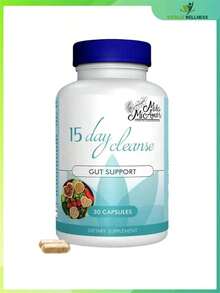 15 Day Cleanse -Gut And Colon Support |   Caffeine Formula, Cascara Sagrada, &Psvllium Husk Non-GMO 30 Capsules - 1瓶 - 查看 4