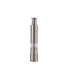 Stainless Steel Manual Spice & Black Pepper Grinder - Hand-Press Style Household Pepper Mill - Silver - View 1
