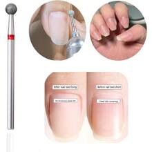 Bộ 8 mũi khoan móng tay hình cầu kim cương, mũi khoan đầu cầu 3/32'' dùng để làm sạch lớp biểu bì cho máy điện, đầu dũa móng tay, đầu đánh bóng gel, dụng cụ làm móng acrylic, dụng cụ chăm sóc lớp biểu bì (8 món) - Nhiều màu - Xem 5