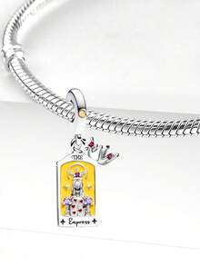 1 Stück 925 Sterling Silber Tarot Karten Anhänger, geeignet für Frauen Armbänder, Armreifen, DIY Schmuckherstellung und tägliches Outfit, ein ideales Accessoire für Mädchen - Tarotkarten - Übersicht 4