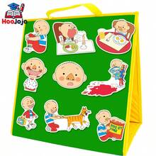 hoojojo 16pcs David Gets In Trouble Felt Story Set, Early Learning Storytelling Props, Preschool Teaching Supplies, Classroom Interactive Educational Games, Back To School Gift - Multicolor - View 8