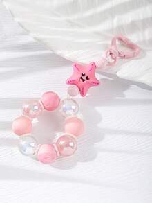 1 chiếc vòng tay móc khóa đính hạt chủ đề bãi biển, hình cá mập, cá hề, sao biển dễ thương, dùng làm móc chìa khóa, phụ kiện túi xách, thiết kế chống thất lạc, quà tặng cho bạn bè, quà sinh nhật. - Nhiều màu - Xem 3