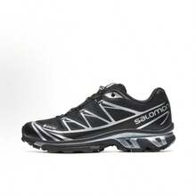 SALOMON XT-6 GTX Simple And Comfortable Low-Top Running Shoes, Sports Shoes, Casual Shoes, Unisex, Black, Silver, And Gray - 黑色 - 查看 6