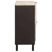 vidaXL Sideboard Mit Tür Weiße Gewaschene Oberfläche 80 X 33 X 75 Cm - White - View 4
