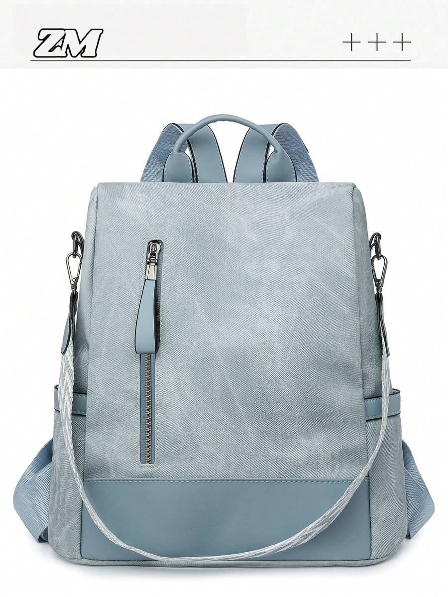 Premium Anti-Theft Women's Backpack; Latest Personalized Casual Soft Leather Women's Backpack; Large Capacity Expandable Multi-Function Travel Backpack; Multipurpose Student Backpack - Multicolor - View 1