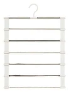 New Folding Pants Hanger, Multi-Functional Seamless Wardrobe Pants Rack, Clothes Storage Organizer - View 9