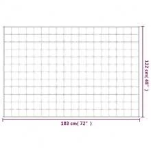 vidaXL Gewichtsdecke Grau 122x183 cm 5 kg Stoff - Grigio - Visualizzare 6