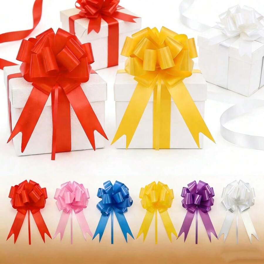30pcs Colorful Ribbon Gift Wrapping Set - Exquisite Gift Packaging, Holiday Gift Wrapping Bows, Suitable For Graduation Ceremony, Party Decoration, Birthday And Wedding Decoration, Applicable To Box And Basket Gift Packaging, Christmas And Easter