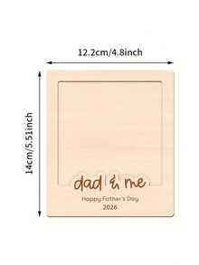 2026 Holzfotorahmen zum Vatertag, Beste Vater Holzdekoration, Geschenk der Tochter, des Sohnes oder der Ehefrau zum Vatertag für Vater und Ehemann, Tischfotorahmen - A - Übersicht 10