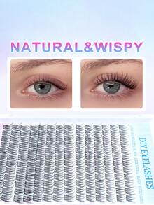 Platform Recommends A Best-Selling 168-Piece Individual False Eyelash Clusters, D Curl, DIY Eyelash Extensions, 9-12mm Mixed Lash Clusters, Suitable For Beginners, Easy To Use, Perfect For Holiday Parties, Travel, And Dates. - D - View 4