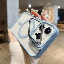 Koolife 1件裝頂級超強保護 MagSafe 無線充電手機殼，高透明 PC 背板還原原色，內建鷹眼玻璃鏡頭框與支架，全包覆 2 合 1 設計，防水、防摔、防震、耐刮，適用於 iPhone 18pro/18pro Max/17 Pro Max/17/17 Pro/17 Air/16/16 Pro/16 Plus/16 Pro Max/12/13/14/15 Pro/Plus/Pro Max - 遠峰藍 - 查看 2