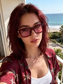 Wine Red Frame Red Tablet
