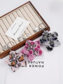 1 chiếc móc khóa hình thánh giá, móc khóa hình trái tim, móc khóa hình ngôi sao, móc khóa phong cách Y2K, phụ kiện phong cách Thiên niên kỷ - Ngôi sao - Xem 7