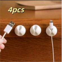 1/5/10 piezas Clips adhesivos blancos para cables, organizador de cables apto para hogar, oficina, coche, escritorio, disponible en varios colores - Multicolor - Ver 14