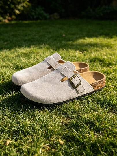Women's Slip-On Slippers, Women's Flat Loafers [Shoes Run Small, Please Refer To Size Chart], New Arrival Personality Birkenstocks Style Shoes, Fashionable Round Toe Buckle Design Matching Women's Slides, Boots, Solid Color Versatile Slip-On Slouchy Loafers, Autumn Shoes, Wooden Clogs, Vacation Casual Mules, More Comfortable Thick-Sole Slippers, Birkenstocks Style Women's Shoes, Slides, Wooden Sandals, Women's Soft Sole Backless Slip-On Sandals, Women's Slippers, Women's Flat Slippers, Women's Plastic Slippers, White Women Slippers, White Women Slides, Shoes, Women Shoes