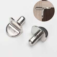 48/36/24/12pcs Durable Metal Shelf Pins - Easy Install Cabinet Shelf Supports For Kitchen, Wardrobe, Closet, Bookshelf, Cupboard Shelves - Multifunctional Shelf Hardware Accessories - Multiple Styles - View 8