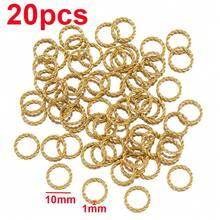 20 buah Cincin Lompat Tertutup Stainless Steel, Konektor Cincin Putar Cocok untuk Aksesoris Pembuatan Perhiasan DIY - Cincin baja tahan karat - View 11