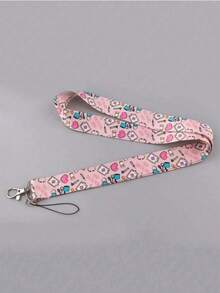1pc Pink Doctor/Nurse Pill Design Lanyard Card Holder, Keychain Hard ID Case, Back To School - Card Sleeve - View 4