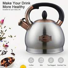 2.5l Silver - Tea Kettle -2.5l Tea Kettles Stovetop Whistling Teapot Stainless Steel Tea Pots for Stove Top Whistle Tea Pot - Plateado - Ver 3