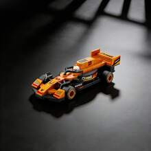 6-Piece Micro Particle Racing Car Building Blocks, Suitable For Desk, Display Cabinet, Home Decor, Perfect For Racing Car Enthusiasts And Building Block Players, Creative Gift For Children, Friends, Valentine's Day/Father's Day/Mother's Day/School Supplies/Wedding Season/Birthday Party, Recommended Gift For Major Holidays - Multicolor - View 12