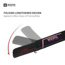Booms Fishing PB4 funda para caña de pescar y carrete de 6 pies ~ 6 pies funda portátil para caña de pescar plegable bolsa de caña de pescar de diseño extendido de 0.2 m apto para 2 ~ 3 bastones de - PB4 Para caas de pesca y carretes - Ver 3