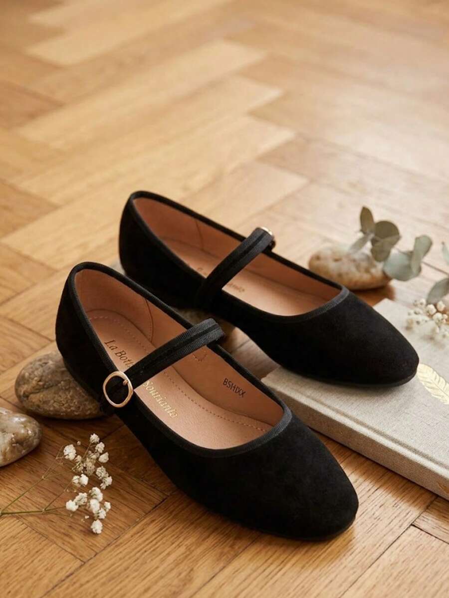2026 Spring/Autumn New Genuine Leather Insole, Anti-Odor, Versatile Slip-On Loafers, Flat Comfort Shoes For Women - Black - View 1