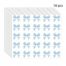 10 pezzi Mini adesivi con fiocco, 3 colori: rosa, blu, nero, 20x19cm, forniture per ufficio, ricompense per insegnanti, scrapbooking, decorazione di diari, adesivi in PVC - Mini fiocco - Visualizzare 11