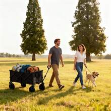 Foldable Outdoor Trolley With A High Load Capacity, Camping, Picnics, And Shopping Trips.It Features All-Terrain Wheels And Is Barbecues And Beach Outings - Monster - 查看 2