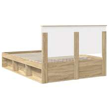 vidaXL Bettrahmen Sonoma 160 X 200 Cm Massives Kiefernholz - Tabac - Voir 9