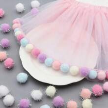 102pcs Multi-Color Multi-Purpose Pom Poms, For Crafts, Easter, Wedding, Party, Anniversary, Christmas, Seasonal Decor, Holiday Decoration, Fun Design & Durable Decor - View 4