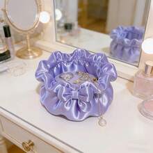 3D Printed Bow Jewelry Storage Box, Cute Bow Design Ring Holder Earring Rack Bracelet Display Tray, Unique Valentine's Day Gift, Suitable For Women Girls, Bedroom Vanity Desk Decor Storage Box, For Small Jewelry (3D Printed Product) - Multicolor - View 4