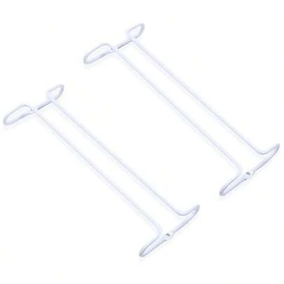 Wine Glass Rack / Glass Rail / Stemware Holder - For Hanging Use In Bars, Wine Cabinets, And Kitchens - 26 X 11 X 3 Cm - Set Of 2