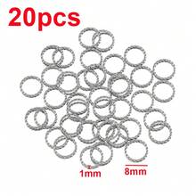20 buah Cincin Lompat Tertutup Stainless Steel, Konektor Cincin Putar Cocok untuk Aksesoris Pembuatan Perhiasan DIY - Cincin baja tahan karat - View 16