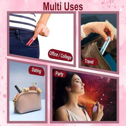 5/4/3/2/1pc High-End Perfume Refillable Atomizer Bottles, Bottom Spray, Empty Perfume Bottles, Portable Travel Size, Delicate Small Bottles, Fine Mist, Suitable As Back To School Essential