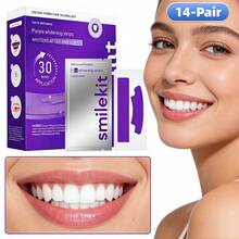 Tiras blanqueadoras de dientes de color púrpura + Adhesivo seco PAP+, Blanqueamiento de dientes, Tiras blanqueadoras, Limpieza profunda, Cuidado oral, Tiras blanqueadoras, Aliento fresco, Tiras blanqueadoras, Adecuado para viajes y uso en el hogar, Blanqueamiento púrpura, Adhesivo seco - Morado + PAP + Adhesivos secos + Tiras blanqueadoras de dientes - Ver 24