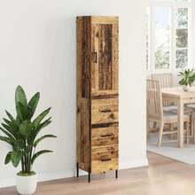 vidaXL Highboard Altholz 34,5 X 34 X 180 Cm Holzwerkstoff - Brown - View 4