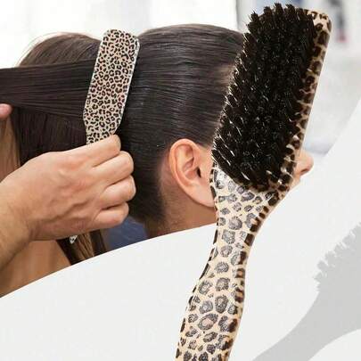 Unisex Hair Comb/Beard Brush, Fragrance-Free Professional Hair Styling Comb, Gradient Comb And Haircut Cleaning Brush, Smooth Grooming Tool, Thick/Thin Hair Brush, Suitable For National Day, Bathroom Use, Scalp Massage, Back To School Season, Travel & Holiday, Daily Life, Also A Great Gift For Family And Friends,Summer,Makeup