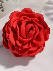 1个布艺3D玫瑰花发夹，玫瑰花造型发饰，适合日常佩戴和优雅的户外场合。 - 彩色 - 查看 24