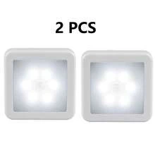 1pc Square Motion Sensor Night Light, LED Auto Sensor Wall Lamp, Battery Powered, Home Decor For Bedroom, Room, Corridor, Staircase, Bedside Cabinet, Wardrobe, Sensor Night Light, Staircase And Bathroom Sensor Light - Square - View 13