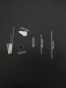 家用多功能針具工具組，含頂針與穿線器，全尺寸不鏽鋼縫紉針，適合初學者的縫紉工具套裝 - 多用針套裝 - 查看 5