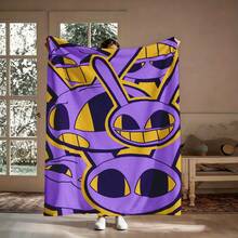 1PC A-Amazing D-Digital Anime Circus All-Characters Flannel Throw Blanket 50"X60" (Multiple Sizes) - White Background With Confetti, Colorful Art Text, Red Hair Jester, Long Ears Rabbit, Top Hat Ringmaster & Fun Characters, Tapestry Wall Hanging, Anime Fan Gift, Room Decor, Perfect For Sofa, Bed, Office -280gsm - multicolour 24 - 查看 12