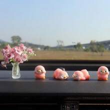 2026 New Cute Penguin Mini Car Decor, Lovely Interior Ornament For Dashboard, Pink Color Ideal Gift - A - View 1