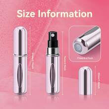 4PCS 5ml Refillable Perfume Atomizer | Travel Spray Bottle, Leak-Proof Continuous Mist For Cologne & Body Mists – Mini Decanter Gift Set For Men (Fall/Holiday Essentials) Portable Mini Pocket Perfume Atomizer - 彩色 - 查看 2