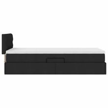 vidaXL Aufbewahrungsbett Mit Matratze Mit Matratze Schwarz 90 X 200 Cm - Noir - Voir 10
