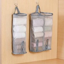 Wall Mounted Sock Storage Bag, Student Dormitory Hanging Underwear Organizer Net Pouch - Multicolor - View 4