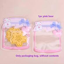 Creative Bottled Candy Self-Sealing Bags, Waterproof And Moisture-Proof, Suitable For Snacks, Candy, Cookies Packaging, Sealed Edges, Handmade Gift Accessory Bags, Party Favors Bags, Handmade Snacks And Candy Bags, Accessory Bags, Jewelry Bags, Storage Bags, Mother's Day - 1pc(random color) - View 8